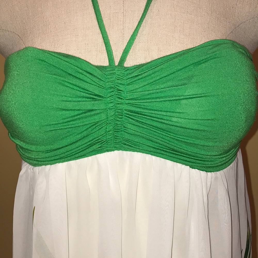 Twenty One floral sleeveless dress M sheer EUC - Picture 2 of 8